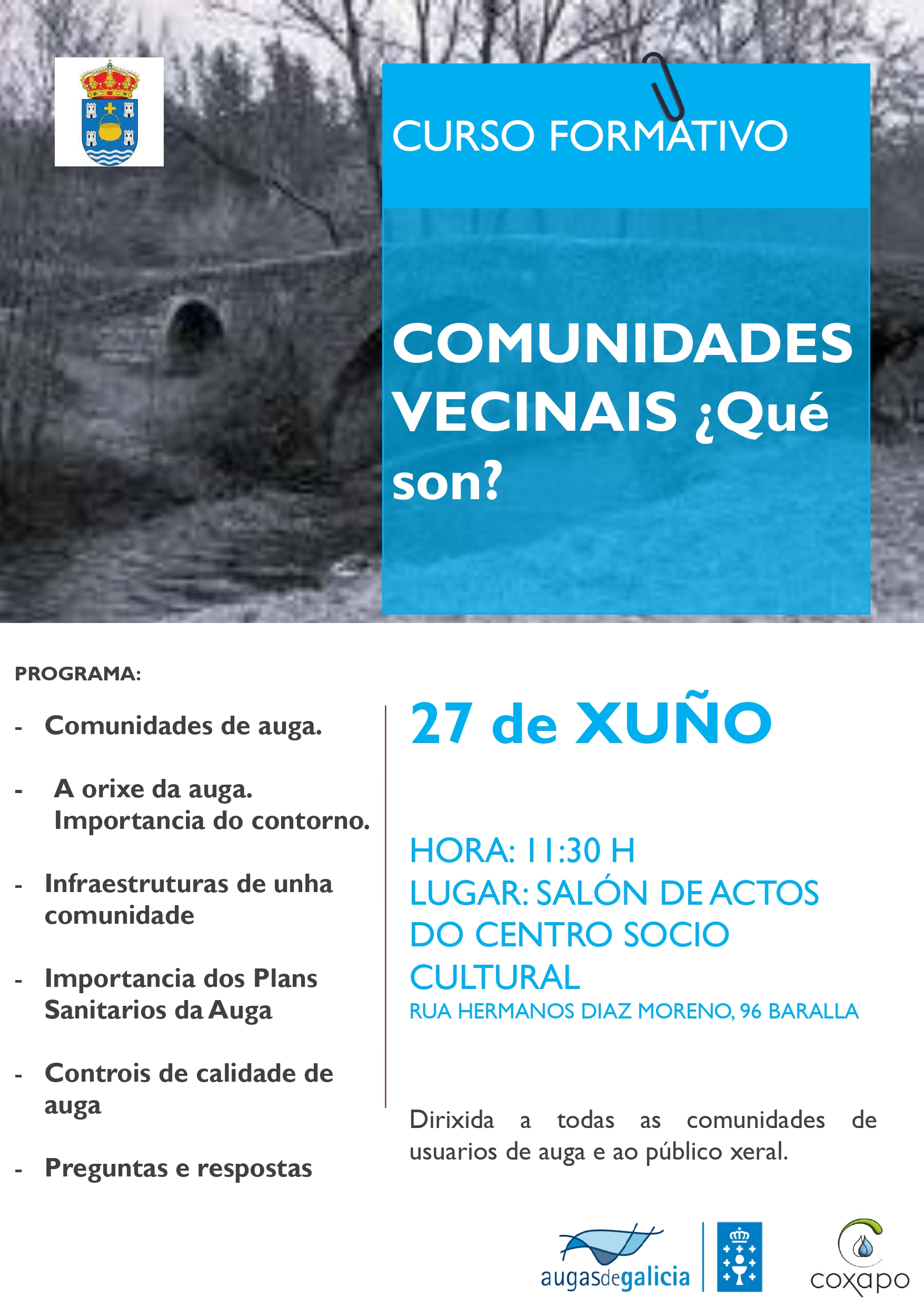 CHARLA CURSO COMUNIDADES DE AUGAS
